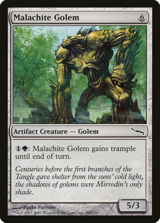 Malachite Golem [Mirrodin] | Event Horizon Hobbies CA