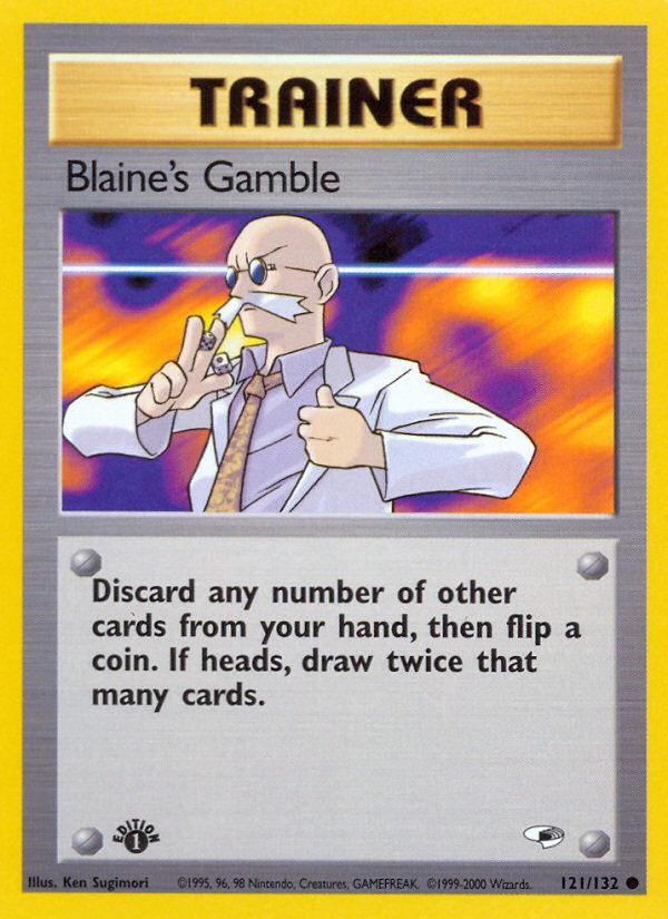 Blaine's Gamble (121/132) [Gym Heroes 1st Edition] | Event Horizon Hobbies CA