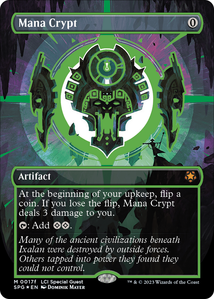 Mana Crypt (0017f) (Borderless) [The Lost Caverns of Ixalan Special Guests] | Event Horizon Hobbies CA