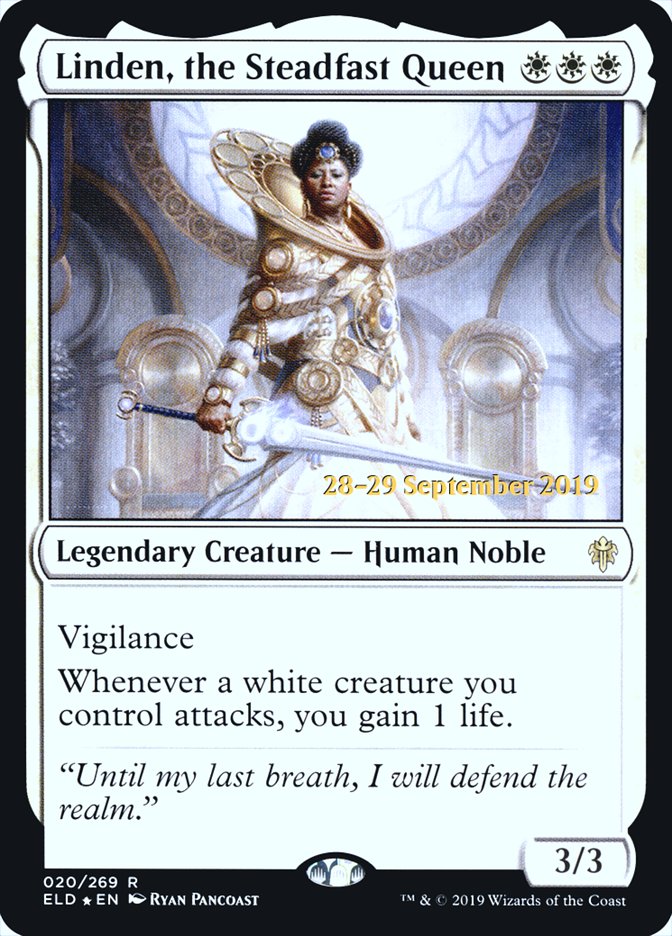 Linden, the Steadfast Queen  [Throne of Eldraine Prerelease Promos] | Event Horizon Hobbies CA