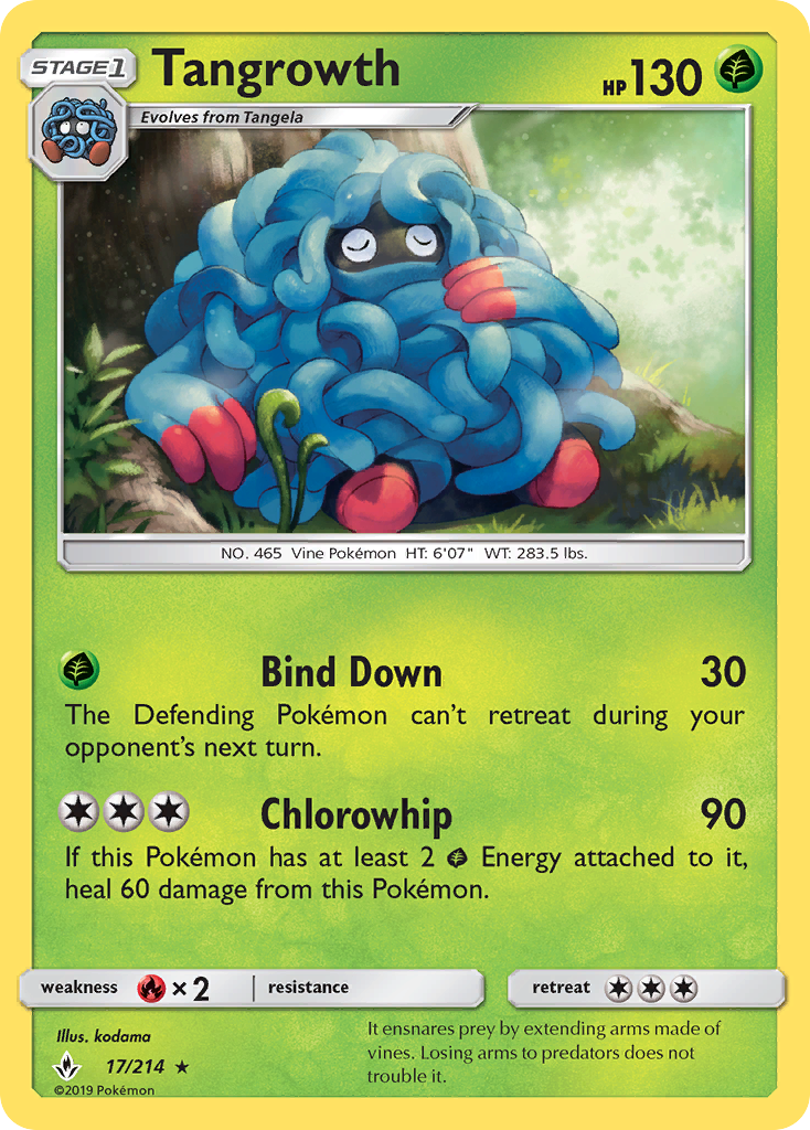 Tangrowth (17/214) [Sun & Moon: Unbroken Bonds] | Event Horizon Hobbies CA