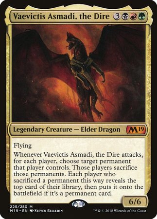 Vaevictis Asmadi, The Dire [Core Set 2019] | Event Horizon Hobbies CA