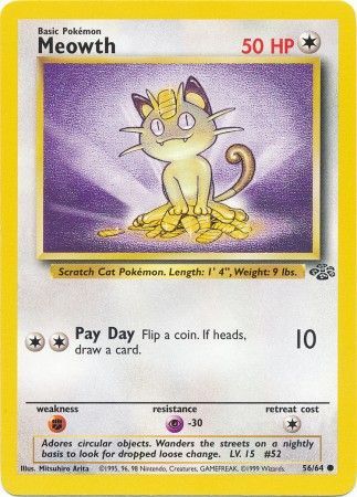 Meowth (56/64) [Jungle Unlimited] | Event Horizon Hobbies CA