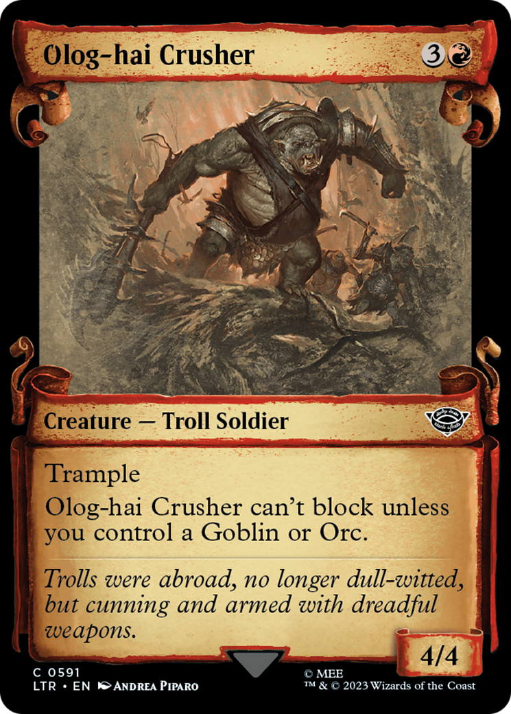 Olog-Hai Crusher [The Lord of the Rings: Tales of Middle-Earth Showcase Scrolls] | Event Horizon Hobbies CA