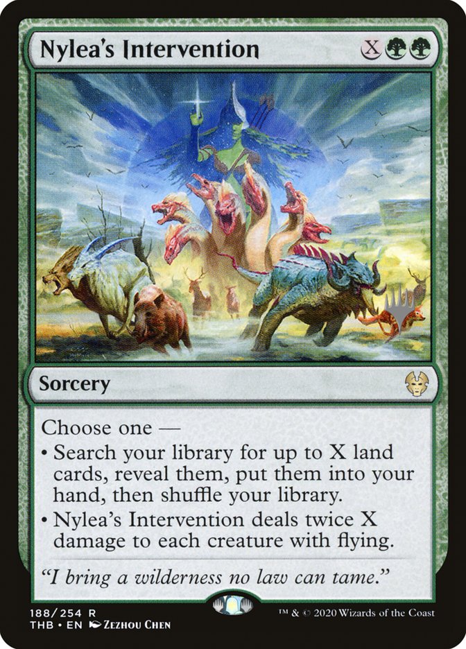 Nylea's Intervention (Promo Pack) [Theros Beyond Death Promos] | Event Horizon Hobbies CA