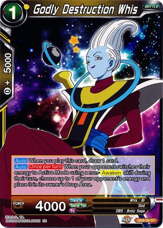 Godly Destruction Whis (Starter Deck - Rising Broly) (SD8-09) [Destroyer Kings] | Event Horizon Hobbies CA