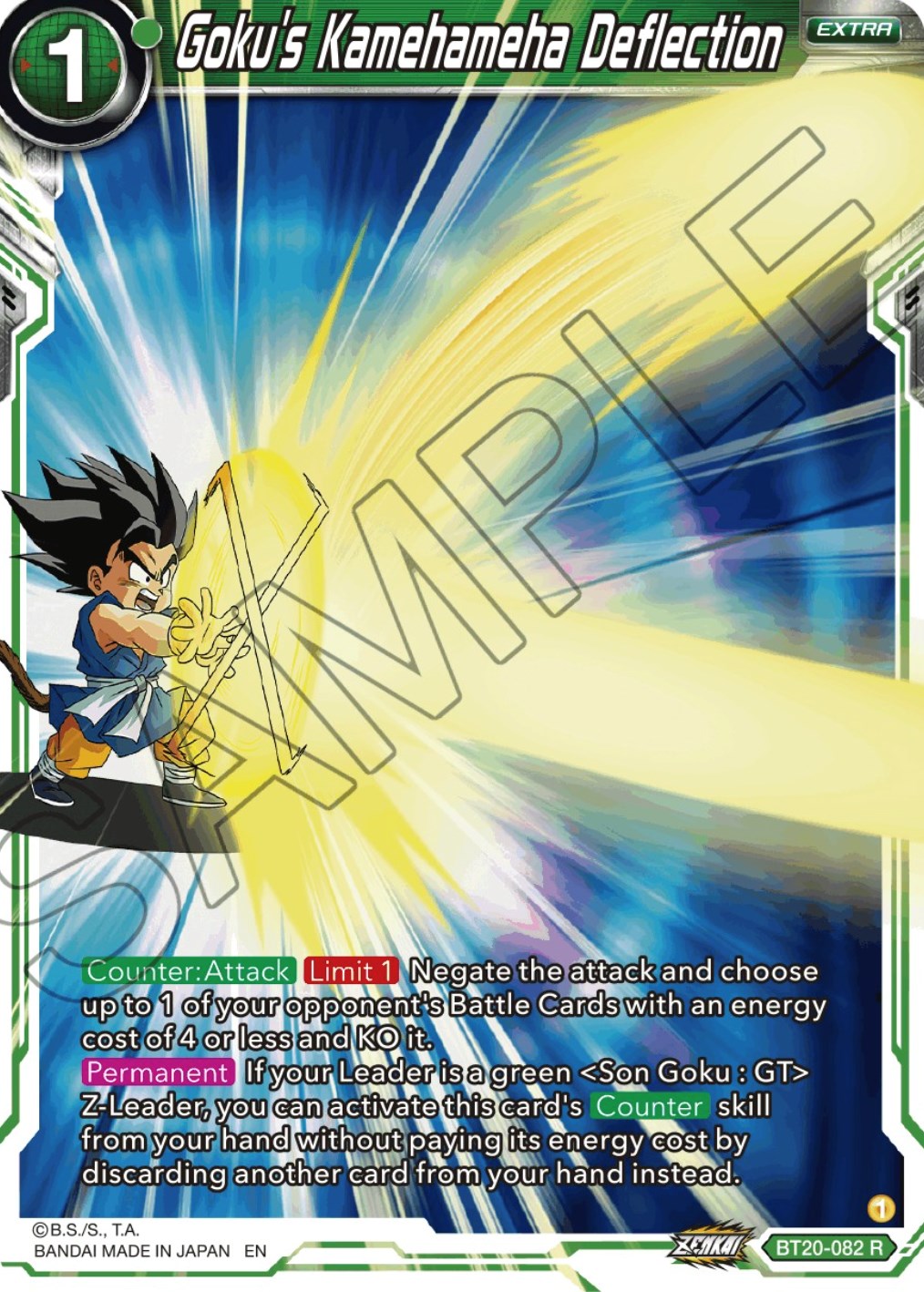 Goku's Kamehameha Deflection (BT20-082) [Power Absorbed] | Event Horizon Hobbies CA