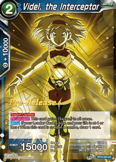 Videl, the Interceptor (BT16-034) [Realm of the Gods Prerelease Promos] | Event Horizon Hobbies CA