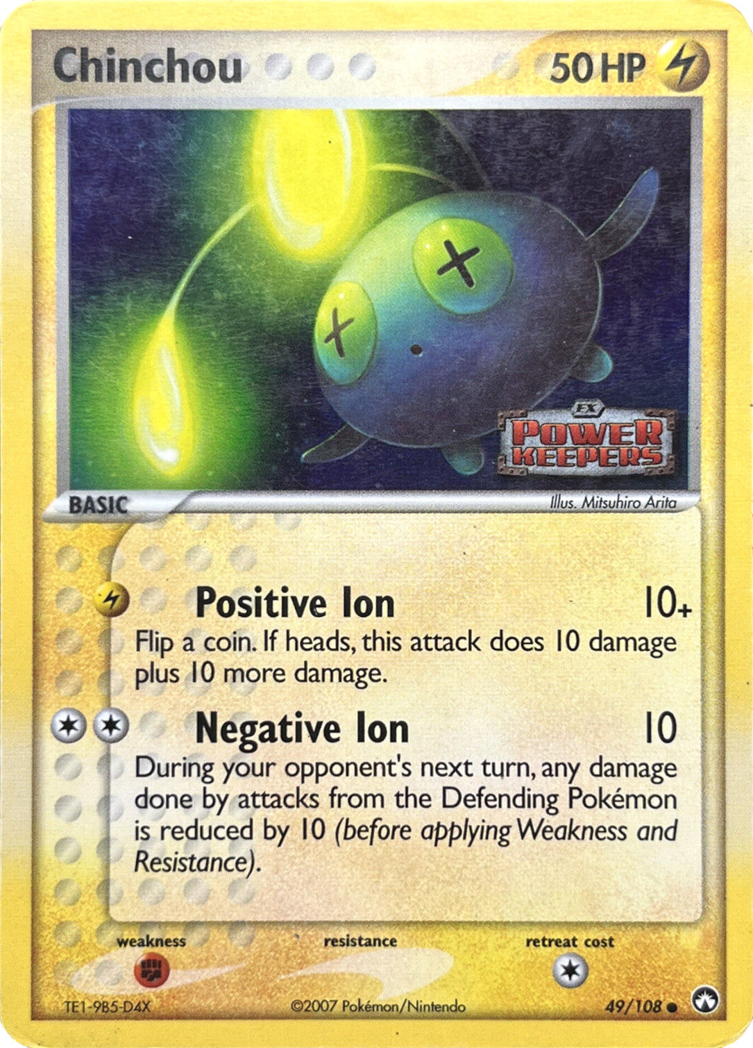 Chinchou (49/108) (Stamped) [EX: Power Keepers] | Event Horizon Hobbies CA