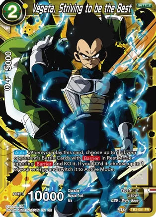 Vegeta, Striving to be the Best (TB3-051) [Mythic Booster] | Event Horizon Hobbies CA