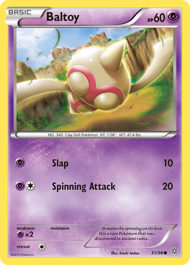 Baltoy (31/98) [XY: Ancient Origins] | Event Horizon Hobbies CA