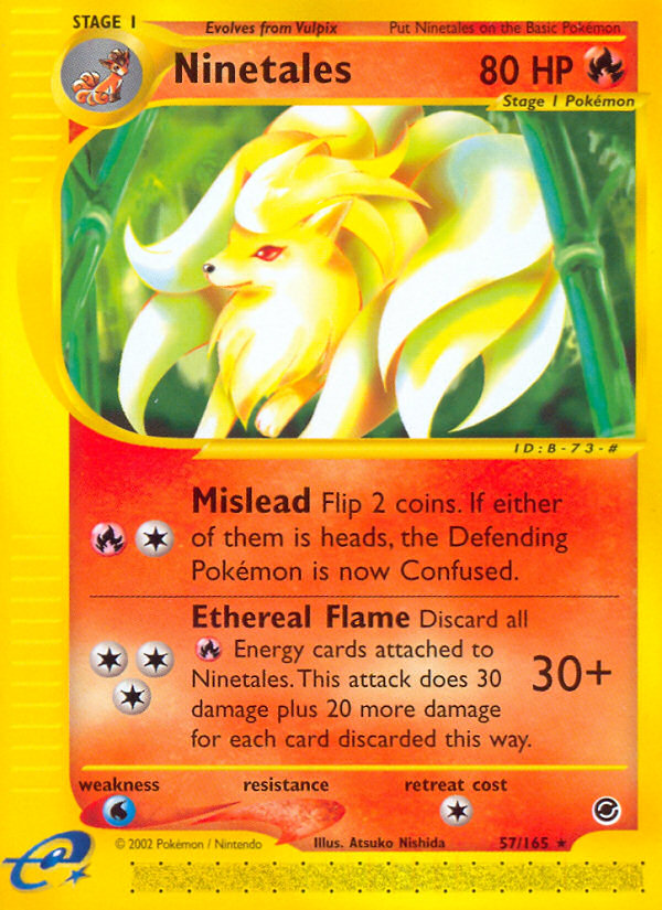 Ninetales (57/165) [Expedition: Base Set] | Event Horizon Hobbies CA