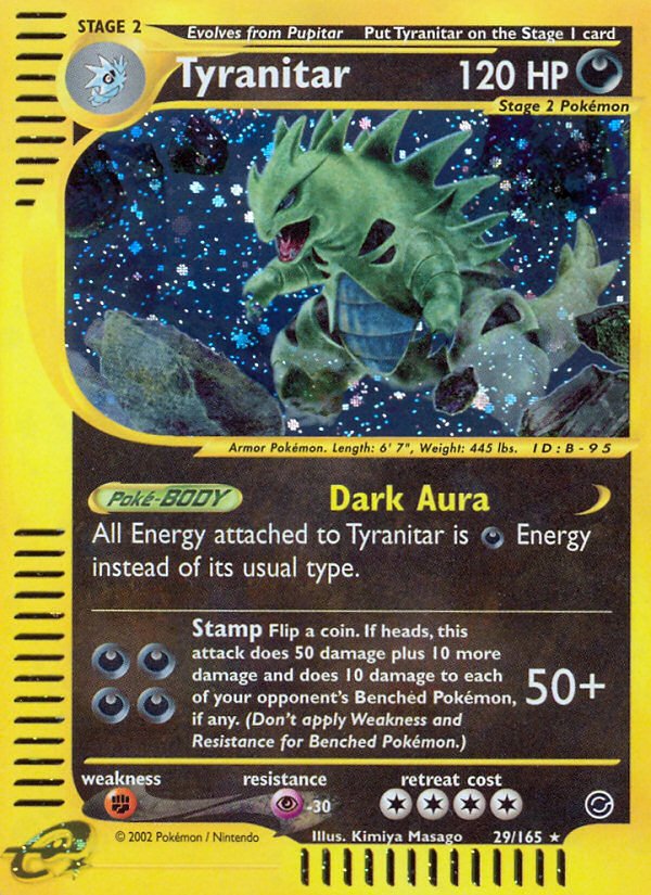 Tyranitar (29/165) [Expedition: Base Set] | Event Horizon Hobbies CA