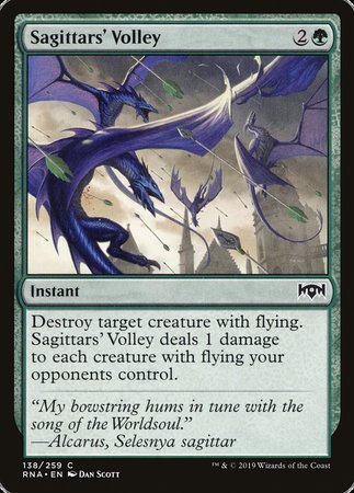 Sagittars' Volley [Ravnica Allegiance] | Event Horizon Hobbies CA