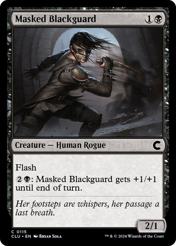 Masked Blackguard [Ravnica: Clue Edition] | Event Horizon Hobbies CA