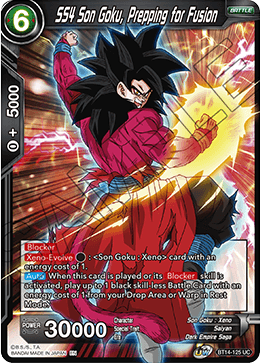 SS4 Son Goku, Prepping for Fusion (BT14-125) [Cross Spirits] | Event Horizon Hobbies CA