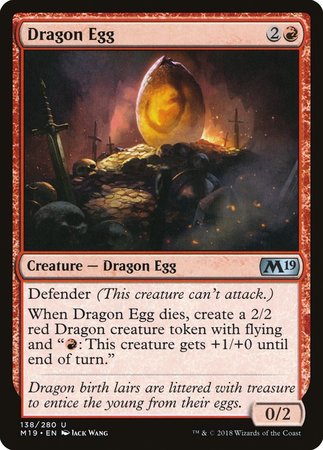 Dragon Egg [Core Set 2019] | Event Horizon Hobbies CA