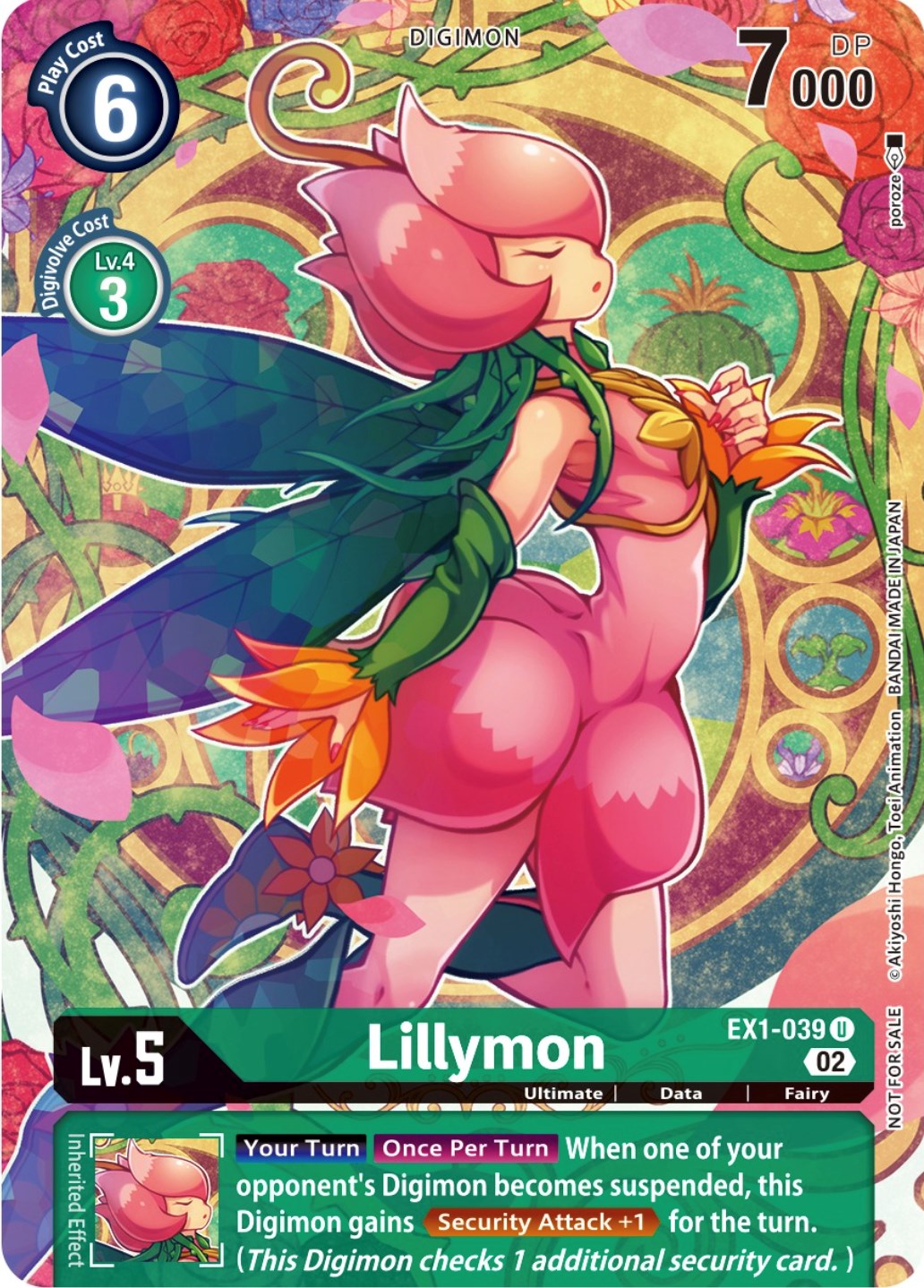 Lillymon [EX1-039] (Digimon Illustration Competition Promotion Pack) [Classic Collection Promos] | Event Horizon Hobbies CA