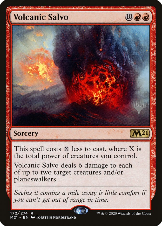 Volcanic Salvo (Promo Pack) [Core Set 2021 Promos] | Event Horizon Hobbies CA