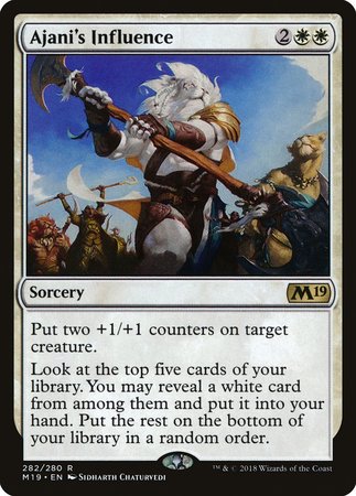 Ajani's Influence [Core Set 2019] | Event Horizon Hobbies CA