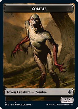 Zombie // Zombie Knight Double-Sided Token [Starter Commander Decks] | Event Horizon Hobbies CA