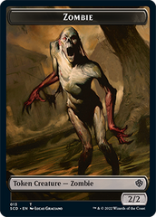 Zombie // Zombie Knight Double-Sided Token [Starter Commander Decks] | Event Horizon Hobbies CA