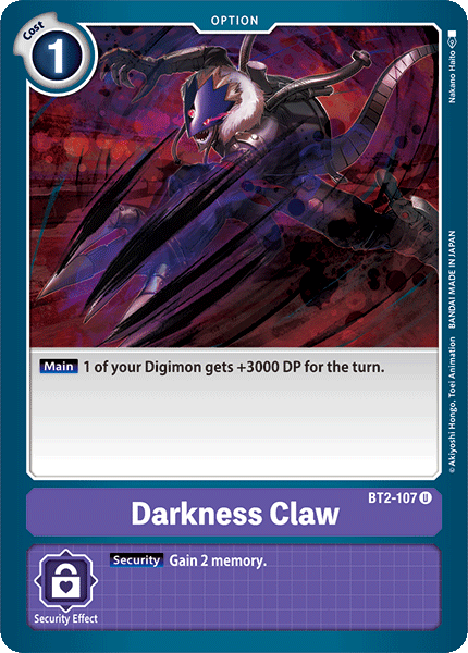 Darkness Claw [BT2-107] [Release Special Booster Ver.1.0] | Event Horizon Hobbies CA