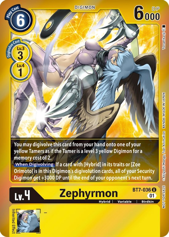 Zephyrmon [BT7-036] (Event Pack 3) [Next Adventure Promos] | Event Horizon Hobbies CA