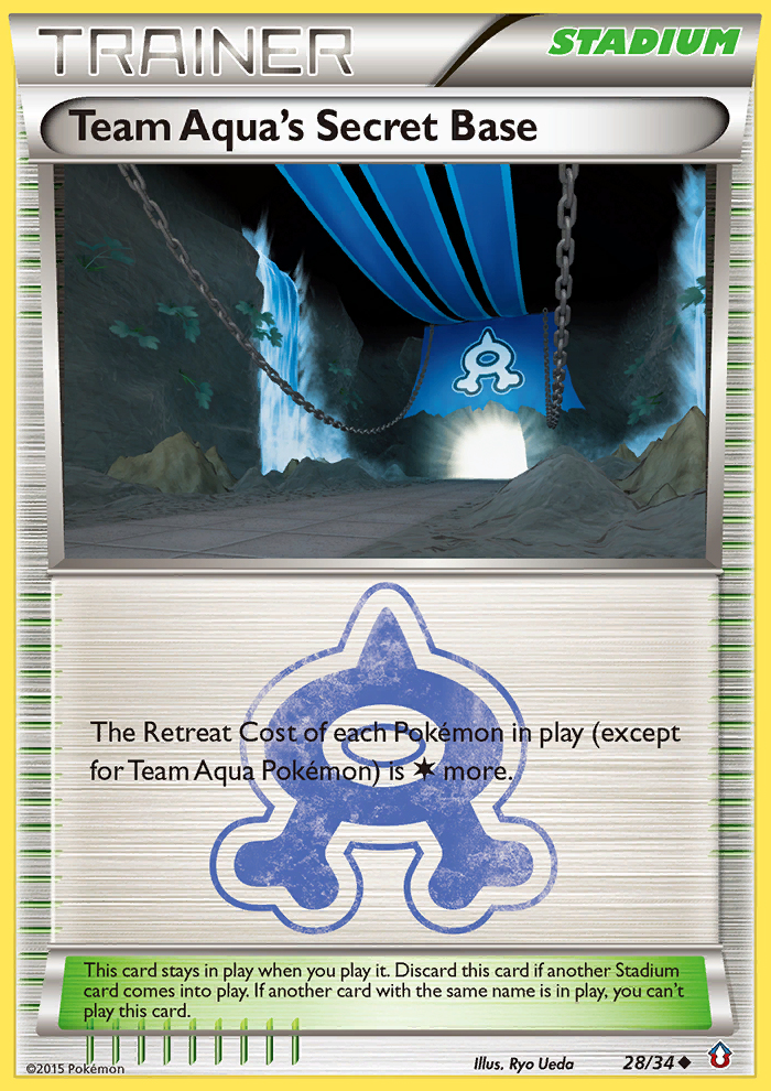 Team Aqua's Secret Base (28/34) [XY: Double Crisis] | Event Horizon Hobbies CA