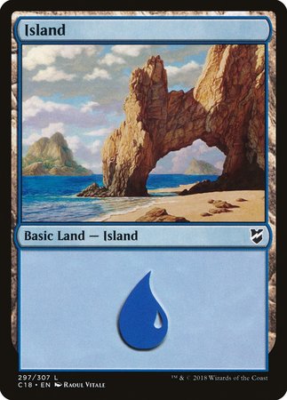 Island (297) [Commander 2018] | Event Horizon Hobbies CA