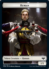 Human (001) // Vampire (007) Double-sided Token [Innistrad: Crimson Vow Tokens] | Event Horizon Hobbies CA