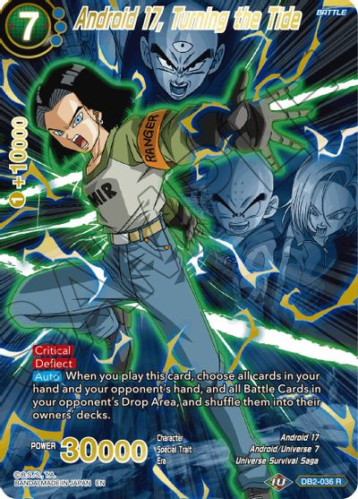Android 17, Turning the Tide (Alternate Art) (DB2-036_R) [Special Anniversary Set 2021] | Event Horizon Hobbies CA