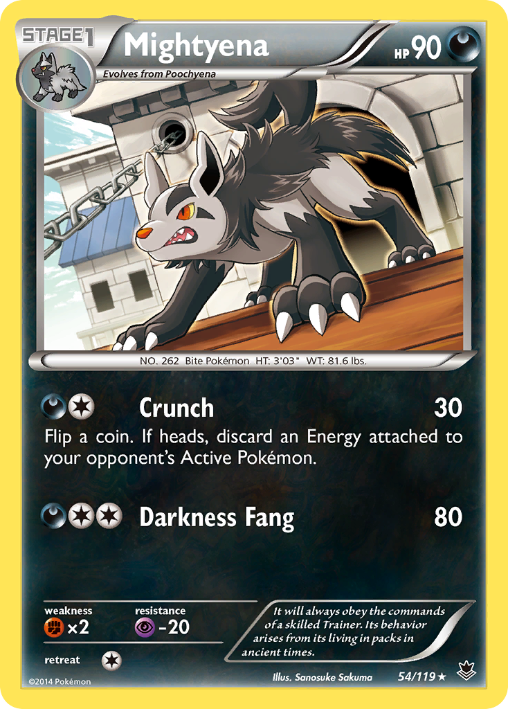 Mightyena (54/119) [XY: Phantom Forces] | Event Horizon Hobbies CA