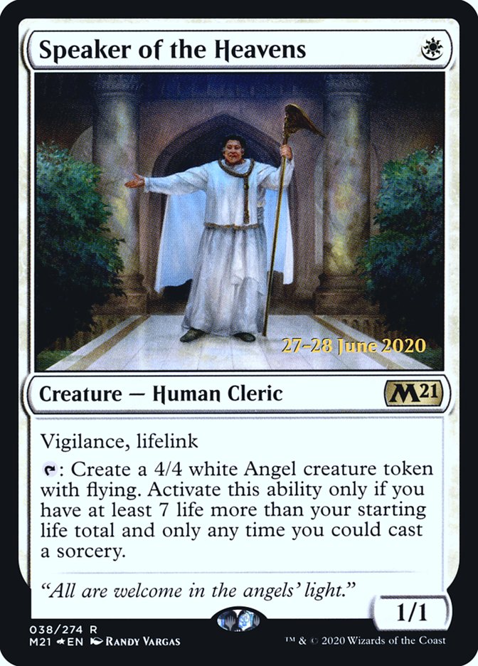 Speaker of the Heavens  [Core Set 2021 Prerelease Promos] | Event Horizon Hobbies CA