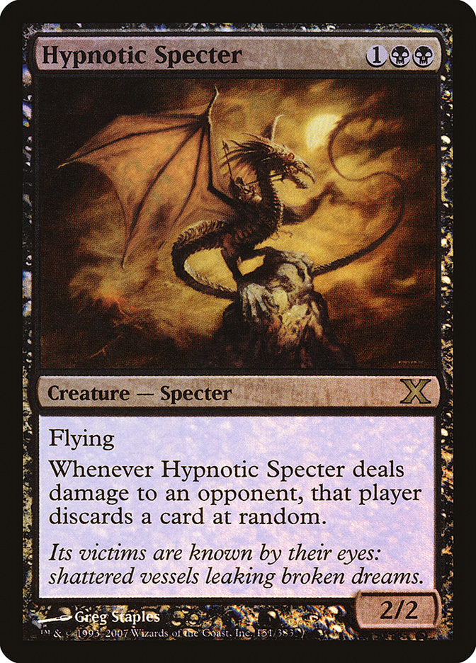 Hypnotic Specter (Premium Foil) [Tenth Edition] | Event Horizon Hobbies CA