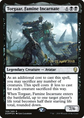 Torgaar, Famine Incarnate [Dominaria Promos] | Event Horizon Hobbies CA