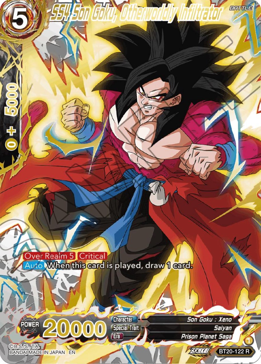 SS4 Son Goku, Otherworldly Infiltrator (Gold-Stamped) (BT20-122) [Power Absorbed] | Event Horizon Hobbies CA