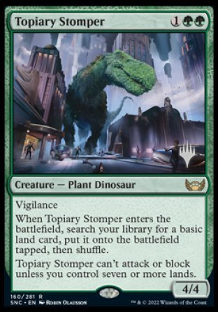 Topiary Stomper (Promo Pack) [Streets of New Capenna Promos] | Event Horizon Hobbies CA