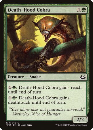 Death-Hood Cobra [Modern Masters 2017] | Event Horizon Hobbies CA