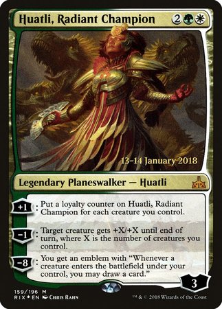 Huatli, Radiant Champion [Rivals of Ixalan Promos] | Event Horizon Hobbies CA