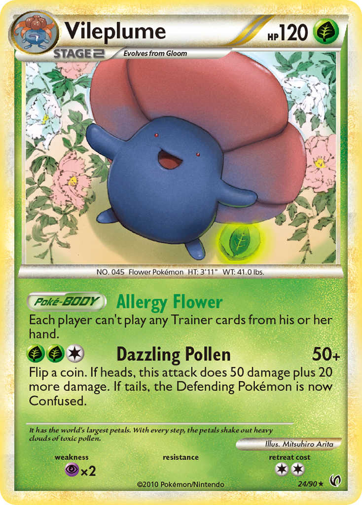 Vileplume (24/90) [HeartGold & SoulSilver: Undaunted] | Event Horizon Hobbies CA