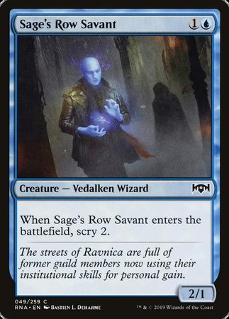 Sage's Row Savant [Ravnica Allegiance] | Event Horizon Hobbies CA