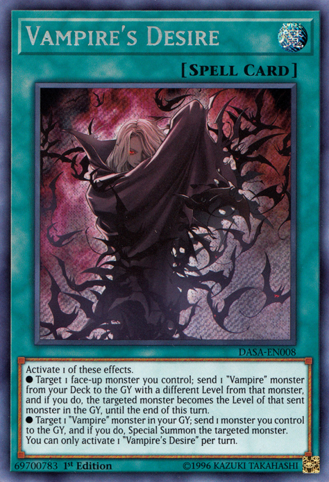 Vampire's Desire [DASA-EN008] Secret Rare | Event Horizon Hobbies CA