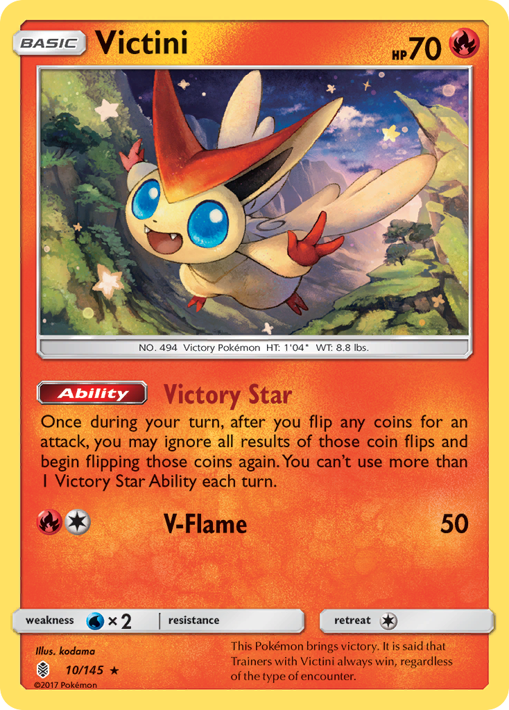 Victini (10/145) [Sun & Moon: Guardians Rising] | Event Horizon Hobbies CA