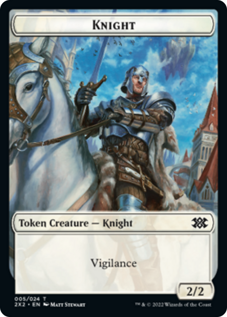 Egg // Knight Double-sided Token [Double Masters 2022 Tokens]