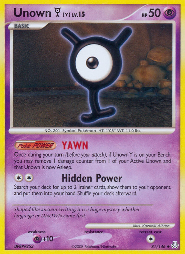 Unown Y (81/146) [Diamond & Pearl: Legends Awakened] | Event Horizon Hobbies CA