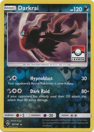 Darkrai (87/147) (League Promo) [Sun & Moon: Burning Shadows] | Event Horizon Hobbies CA