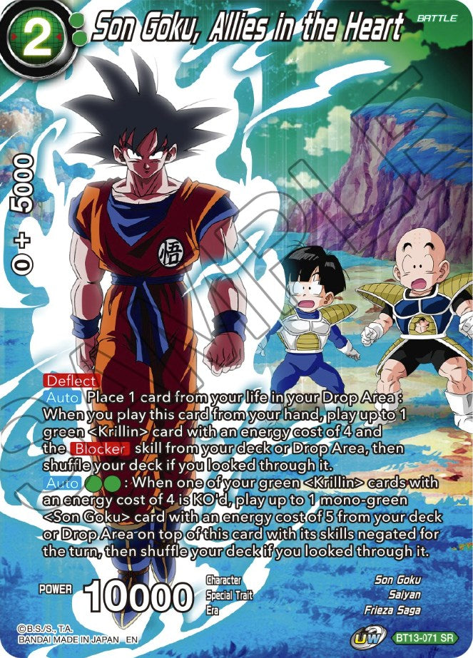 Son Goku, Allies in the Heart (BT13-071) [Theme Selection: History of Son Goku] | Event Horizon Hobbies CA