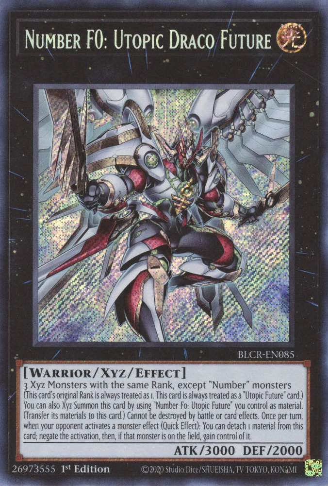 Number F0: Utopic Draco Future [BLCR-EN085] Secret Rare | Event Horizon Hobbies CA