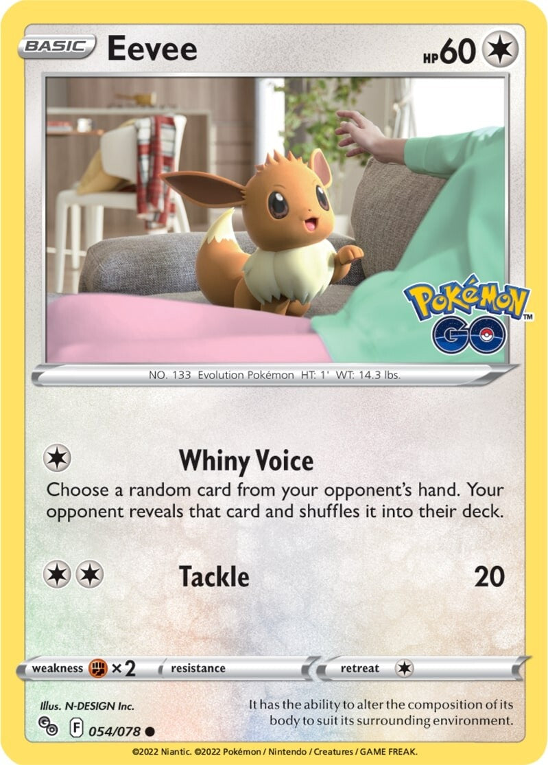 Eevee (054/078) [Pokémon GO] | Event Horizon Hobbies CA